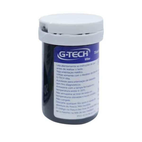 50 Fitas Tiras Medir Glicemia G-tech Vita Glicose Diabetes - Imagem 4