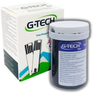 50 Fitas Tiras Medir Glicemia G-tech Vita Glicose Diabetes