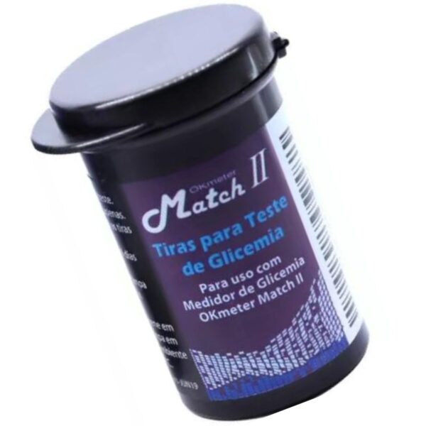Kit Completo Match 2 Ok Meter Aparelho+caneta+50 Tiras - Imagem 4