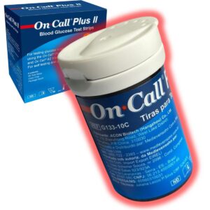 50 Tiras Medir Glicose On Call Plus 2 Fitas Medir Glicemia
