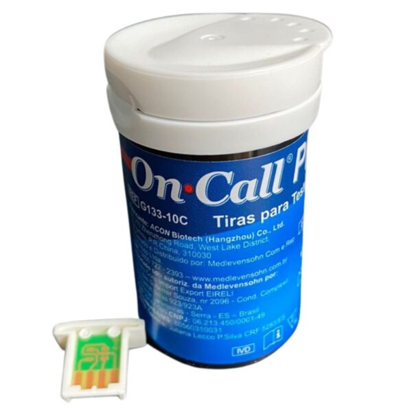 Kit Completo Aparelho+caneta+50 Tiras On Call Plus Diabetes - Imagem 5