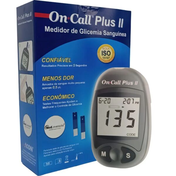 Kit Completo Aparelho+caneta+50 Tiras On Call Plus Diabetes - Imagem 6
