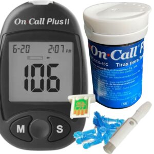 Kit Completo Aparelho+caneta+50 Tiras On Call Plus Diabetes
